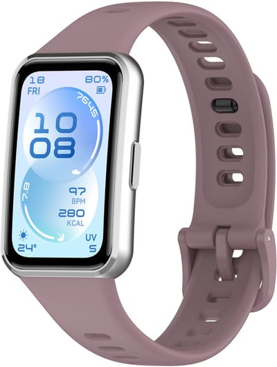 Stravo Siliconen Bandje met Gesp – Geschikt voor Huawei Band 11 / Band 11 Pro – Zacht & Comfortabel – Mist Paars