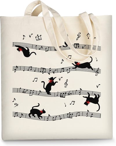 Canvas Tote Bag Esthetisch voor Vrouwen - Leuke Herbruikbare Katoenen Tassen voor School, Winkelen, Strand en Boodschappen