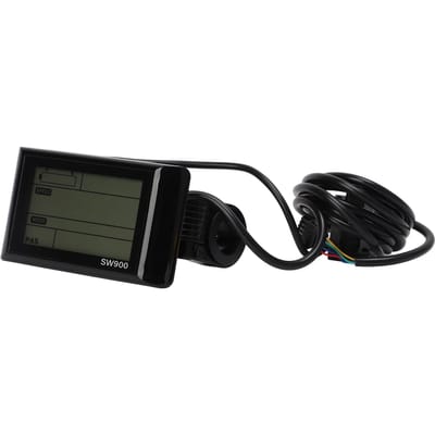 Elektrische Fiets SW900 Display met 36V 48V Aansluiting Duurzaam Elektrische Fiets LCD-Display black