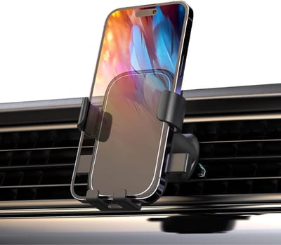SNJY® Telefoonhouder Auto Ventilatie - GSM Houder Auto - Telefoonhouders Auto - 360° Rotatie - 4,7 tot 7 Inch - Zwart