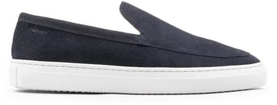 Omnio malton plain loafers heren blauw suède