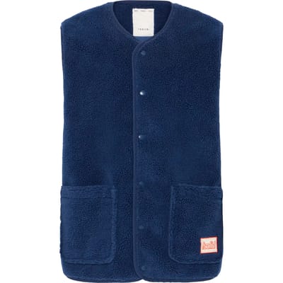 Mouwloos fleece Solid Tans
