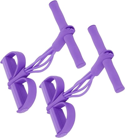 Hoogwaardige 4-buiselasticiteit Pull-touw Kabelweerstandsriem voor Sit-up Training en Yoga, Ideaal voor Thuisworkouts en Spierversterking