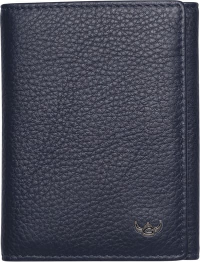 Golden Head Leren kaarthoes Capri RFID Protect Minischeintasche 1012 Blau donkerblauw