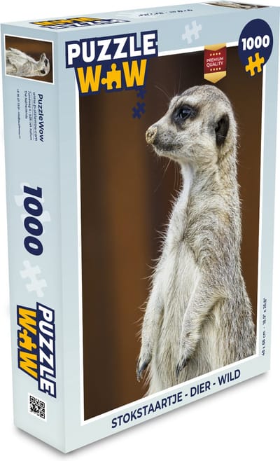 Puzzel Stokstaartje - Dier - Wild - Legpuzzel - Puzzel 1000 stukjes volwassenen