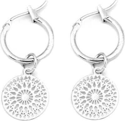 Fashion Favorite Mandala Oorringen | Musthave Munt Oorbellen | Zilverkleurig