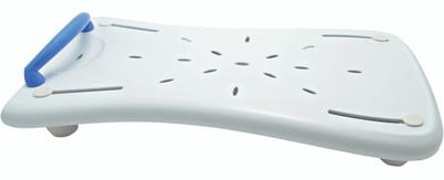 Badplank met gekleurde blauwe handgreep - 70 x 35 cm - Adhome