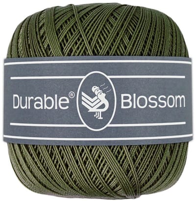 Durable Blossom - 2149 Dark Olive - Verfijnd Gemerceriseerd Katoen Garen