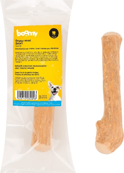 Boomy - Koffieboomhout S - Hondensnacks - Kauwstaaf hond - Natuurlijke kauwsnack - Voor honden tussen 5-10kg - 1st