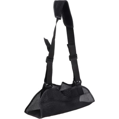 Multifunctionele Mesh Ademende Arm Sling Unisex Verstelbare Fractuur Onderarm Sling Ondersteuning black