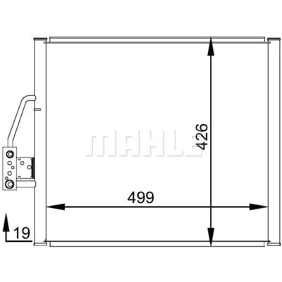 Condensator, airconditioner MAHLE AC 277 000S
