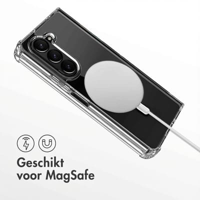 imoshion Hoesje - Geschikt voor Samsung Galaxy Z Fold 6 - clear backcover met Magnetische Ring - Transparant