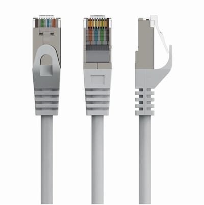 CablExpert PP6-1M - Netwerkkabel, FTP Cat6, grijs