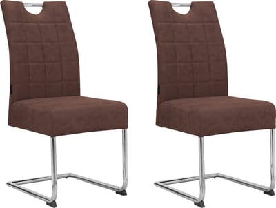 Osaka-Eetkamerstoel - Bruin - Set van 2