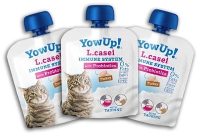 YowUp! L. Casei - Kattenyoghurt Multipack - Probiotische Yoghurts met Kalkoen - Ondersteunt Darmflora & Immuunsysteem - 3 x 85g