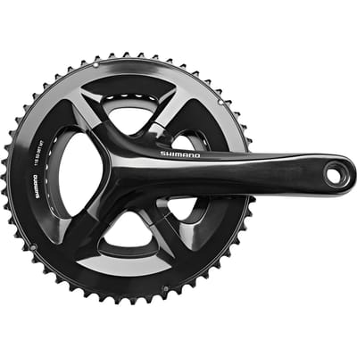 Crankstel 2 x 11 speed Shimano Road FC-RS510 - 172,5/50-34 holle as - zwart