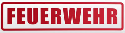 Magnetisch Bord met Brandweerstickers 30x8 cm – Rood Reflecterend