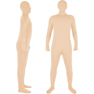 Volledige lichaamsfotografie Chromakey pak Unisex volwassen bodysuit Stretch kostuum voor foto video speciaal 170cm kaki