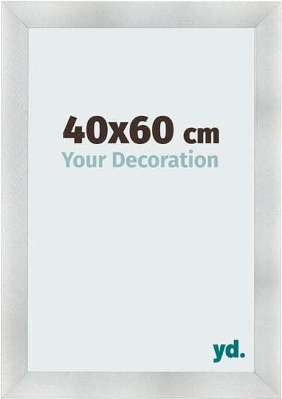 Your Decoration - Fotolijst 40x60 cm - MDF - Aluminium Geborsteld - Pisa