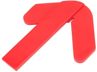 Ronde Centerpunt Finder, 10 Stuks, Rood ABS Plastic, Voor Houtbewerking en Precisie Metingen, Ideaal voor Cirkelvormige Projecten en Schuurwerk