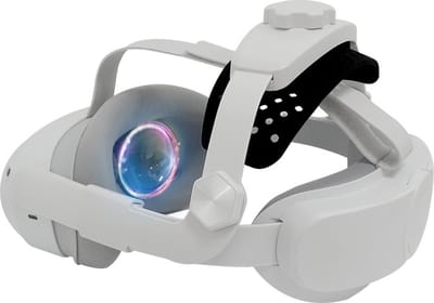 DrPhone VHB1 – Hoofdband Geschikt Voor De Pico 4 VR-Bril – Verstelbare Hoofdband – VR-Bril Hoofdband - Wit