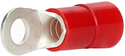 Cimco geïsoleerde ringkabelschoen recht rood 10mm2 - gat M10 per 50 stuks (180076)