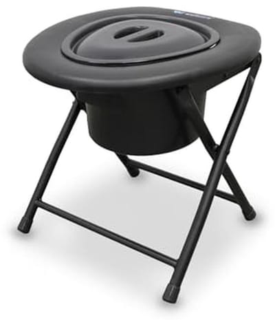 Opvouwbare en Verplaatsbare Toiletstoel met Aluminium Frame - Compact en Gemakkelijk Schoon te Maken