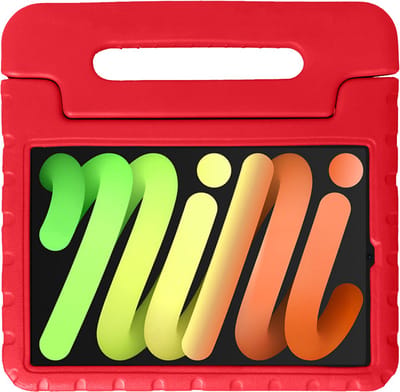 Hoesje - Geschikt voor Apple iPad Mini 7 (2024) - 8.3 inch - 7e Generatie - Kinderhoes Shockproof Bumper - Kidsproof Case - Tablet Hoes - Kinder Hoes Cover - Rood