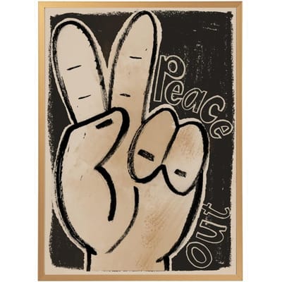 Studio loco poster peace out 50 x 70 cm