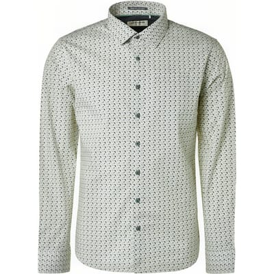No Excess Shirt Stretch Allover Printed Black Größe: S | Casual hemden Outlet | Herren | Schwarz