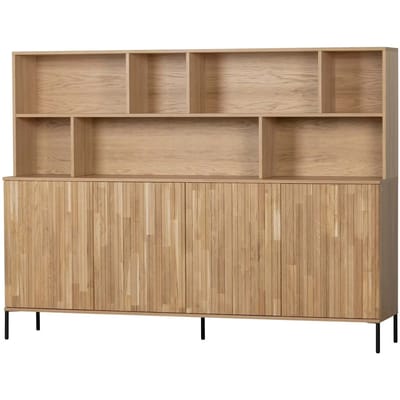 WOOOD New Gravure Wandkast - Eiken - Naturel - 150x200x44