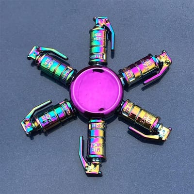 Drakenvleugels Hand Spinner Laag Geluid Hoge Snelheid Metaal Regenboog Vinger Spinner Legering Anti Druk Vingertop Gyro Kinder Speelgoed