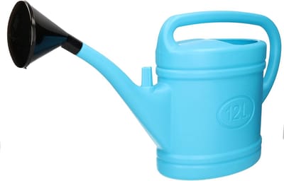 Kunststof Gieter - Waterkruik Tuin - Planten Water Geven - Inclusief Broeskop - 12 Liter Capaciteit - Lichtblauw