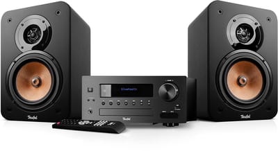 Teufel ULTIMA 20 KOMBO 2 - Premium compacte stereo installatie met 2-kanaals hifi-boekenplankspeakers - Bluetooth aptX, CD-speler en FM/DAB+ radio - zwart