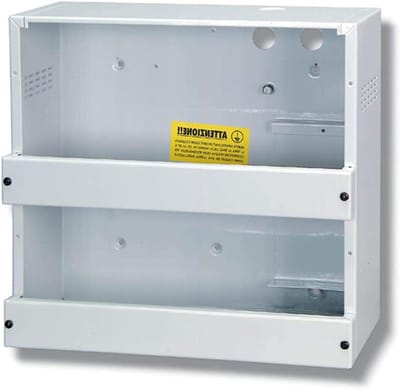 Grote container - Opbergdoos verdeelbak - Veiligheidssystemen monteren - Met 2 scheidingswanden - 285 mm breed - Grijs