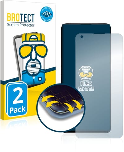 BROTECT - Screenprotector voor Oppo Find X2 Pro - Folie Beschermfolie matte volledig dekking 2 Stuks