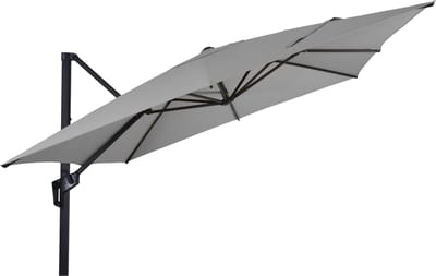 Zweefparasol Libra Grijs 250 x 250 cm - inclusief kruisvoet & hoes