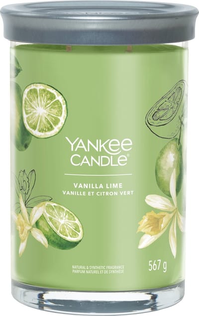 Yankee Candle - Vanilla Lime Large Tumbler Geurkaars - 100 branduren - twee lonten
