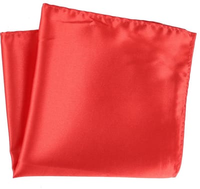 Vierkant zakdoekje voor heren - Satijnen zakdoekje voor heren - Effen zakdoekje - Geschikt voor kerstfeesten, bruiloften en formele gelegenheden - 30 cm x 30 cm