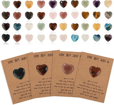 Allecto Plus - Pocket Hug Hart-Tokens en Wenskaarten Set - Inspirerende Geschenken - Verjaardag en Valentijnsdag Cadeau - Vrouwen en Meisjes - 40 Stuks