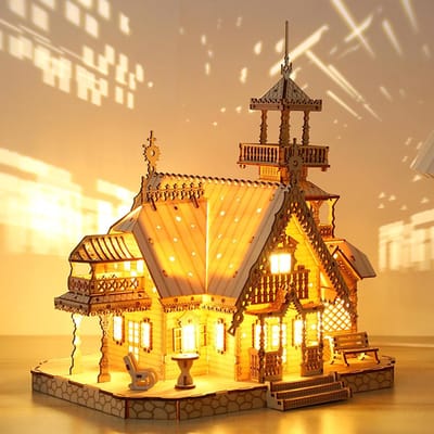 3D Houten Puzzel Modelkit voor Volwassenen om Zelf te Bouwen - 267 Stuks Knutselpakket