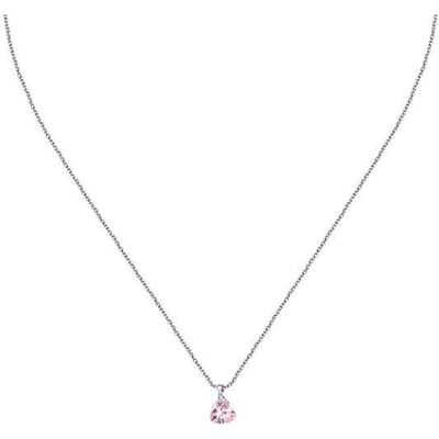 La Petite Story Zilveren Ketting Met Roze Hart Zirkoon LPS10AWV33 Voor Dames white