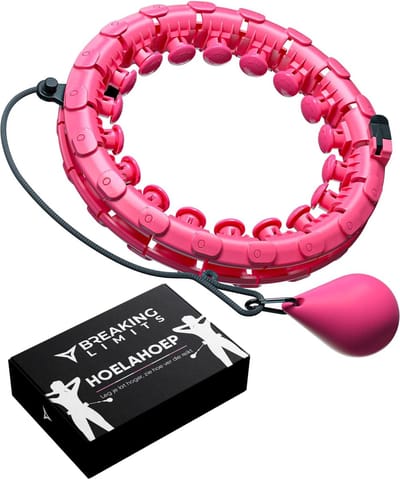Breaking Limits Fitness Hoelahoep met Gewicht – Hoelahoep voor Volwassenen en Kinderen – Hoelahoep Fitness – Hula Hoop