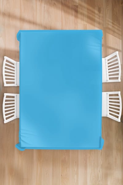 Tafelkleed - Tafellaken - 150x220 cm - Blauw - Licht - Kleuren - Binnen en Buiten