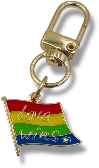 Sleutelhanger – Regenboogvlag “Love Wins” | Vrolijk, Positief & Perfect als Statement Accessoire