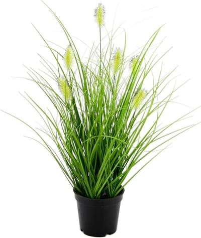 Kunstgras in Pot - Siergras Groene Plant - Woonkamer Decoratie - Natuurgetrouw Onderhoudsvriendelijk - Niet gespecificeerd - Groen