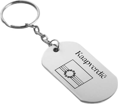 Akyol - Kaapverdië Sleutelhanger - Toeristen - Must go - Cape Verde travel guide - Accessoires - Liefde - Cadeau - Gift - Geschenk - 2,5 x 2,5 CM