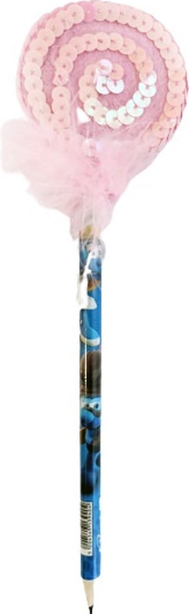 De Smurfen Potlood Junior 23 Cm Hout Blauw/roze