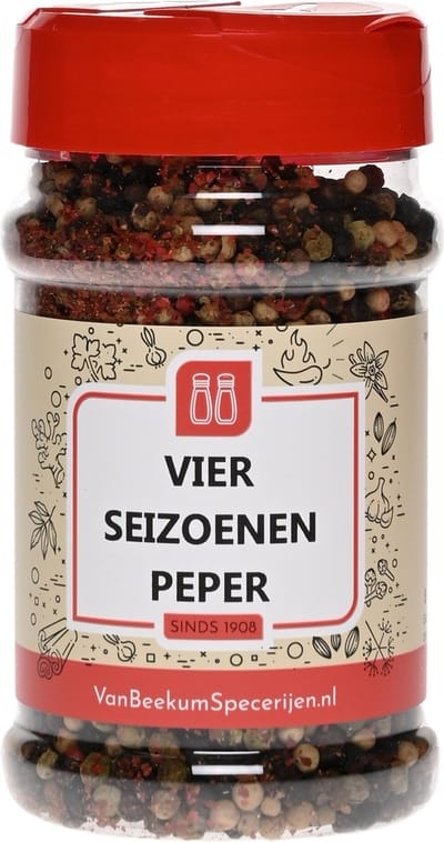 Van Beekum Specerijen - Vier Seizoenen Peper - Strooibus 150 Gram