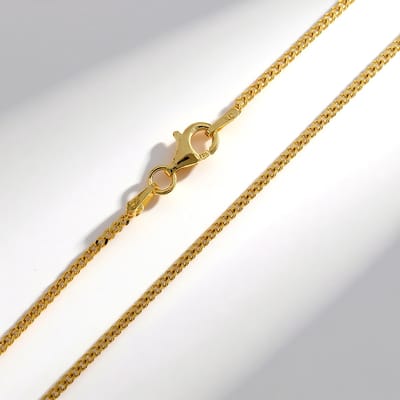 Cavill - Zilveren Halsketting Verguld - 925 Sterling Zilver - 45 cm - Elegante Tijdloze Halsketting Dames - Chic & Stijlvol
